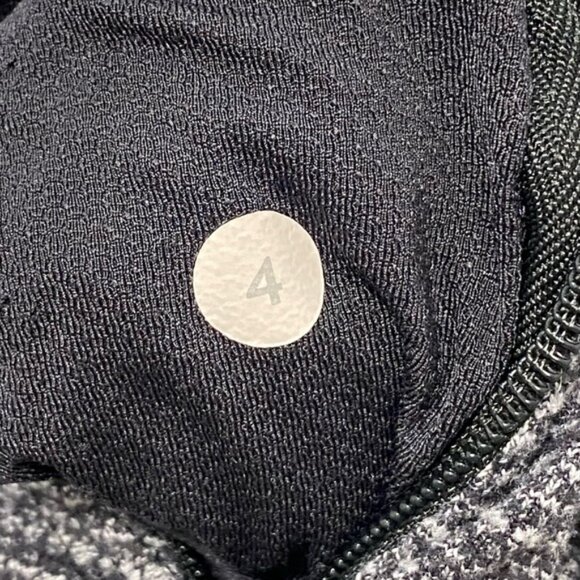 Lululemon Kanto Catch Me Long Sleeve Coco Pique Black & White — Size 4 - Picture 11 of 12